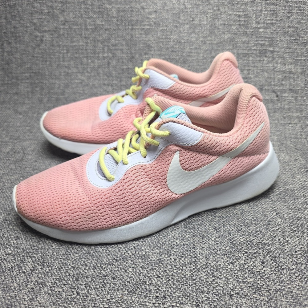 Nike Womens Tanjun Running Shoes Particle Blush Pink 812655-608 Ladies Size 7